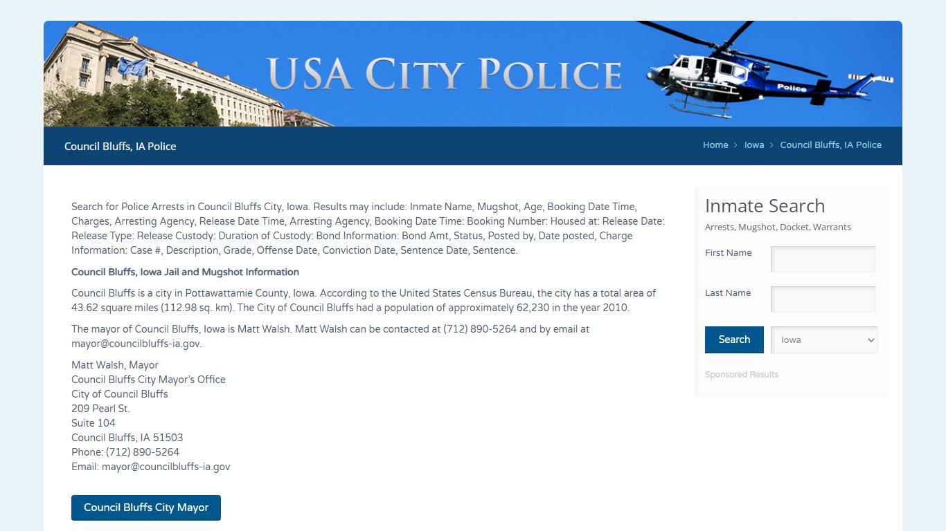 Council Bluffs, IA Police | Jail Records